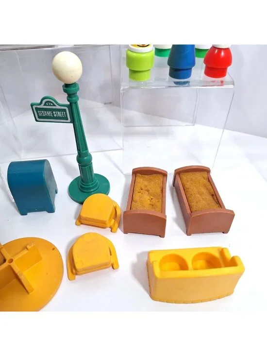 Little People Sesame Street Playset  Lot Vintage Figures Furniture Fisher Price - Picture 5 of 16